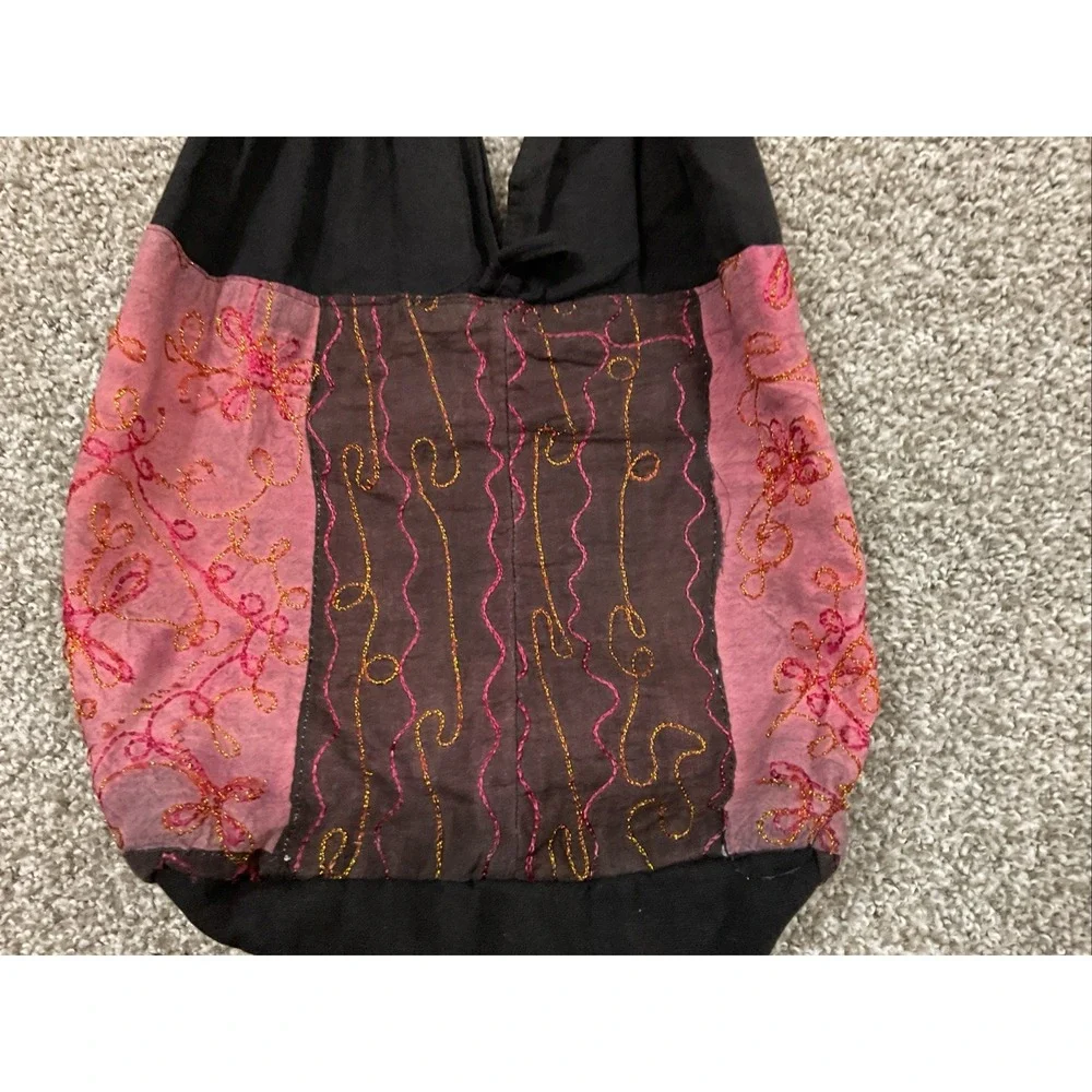 Unbranded Hippie Boho Purse Hobo Purse Tote Bag Pockets Embroidered